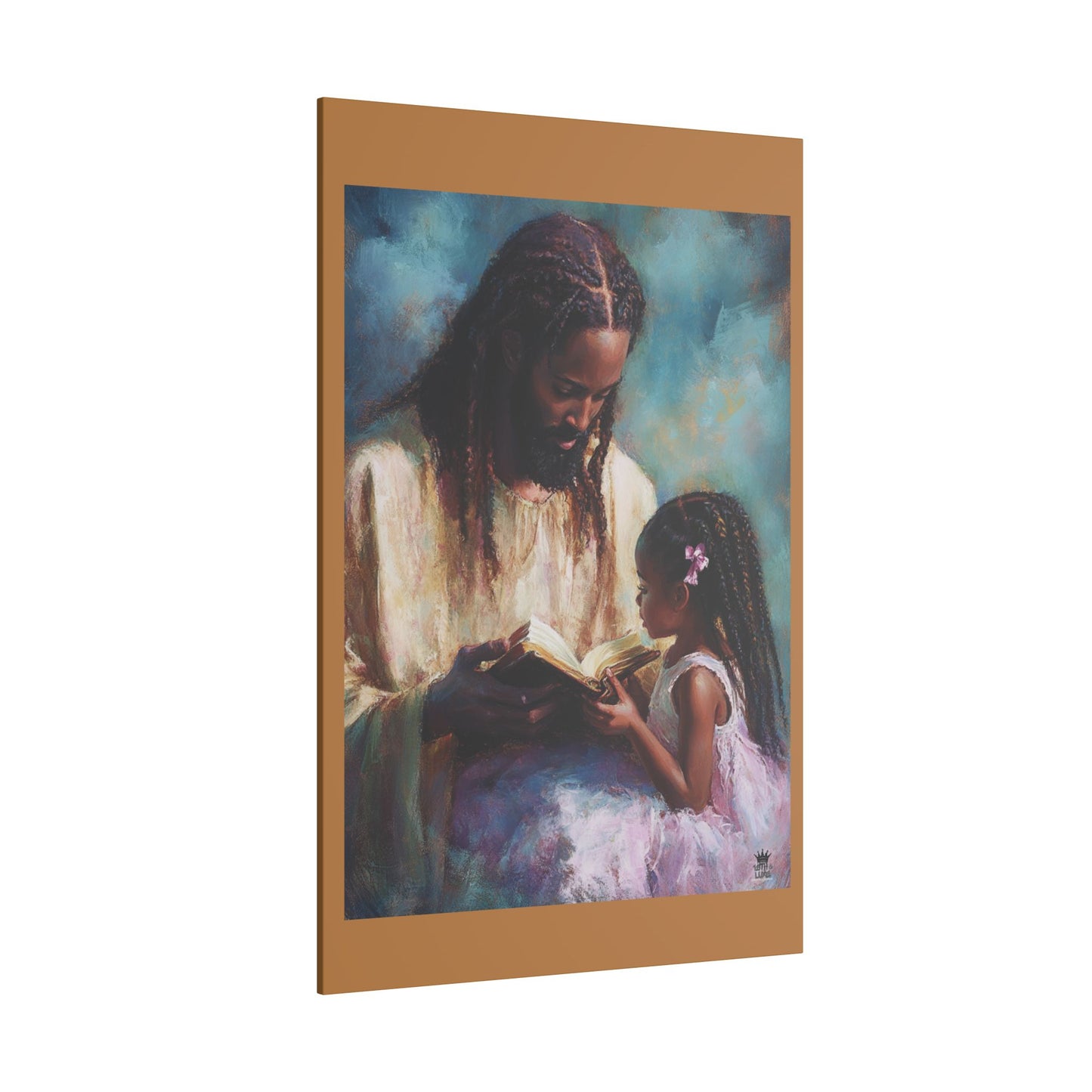 Jesus Reading, Matte Canvas, Stretched, 0.75" (Vertical)