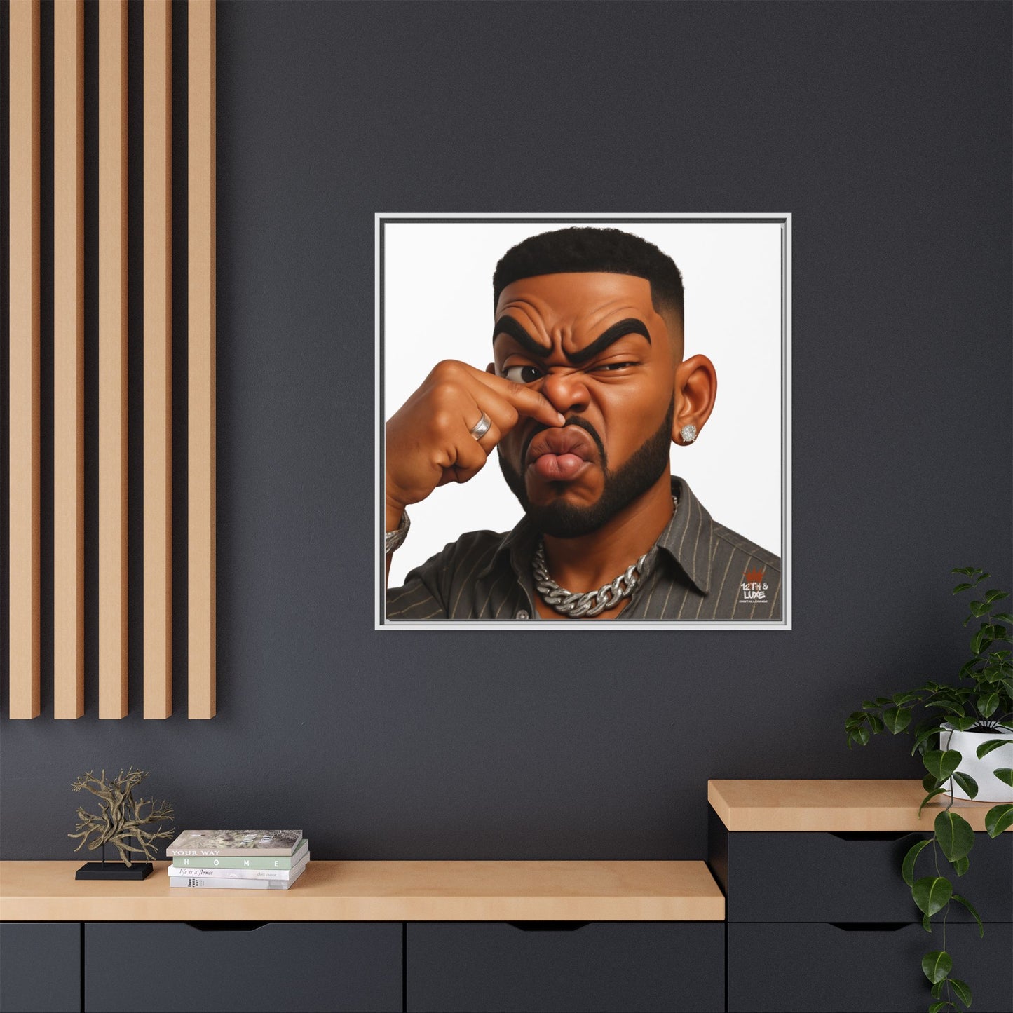 Man Funky Face 2 - Canvas Art
