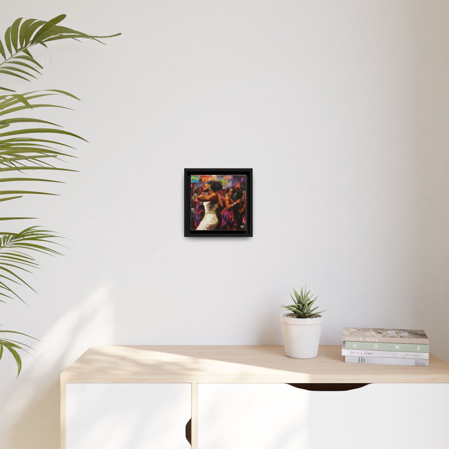 Inspired by the iconic artist Ernie Barnes, "Let's Party" - Canvas Art