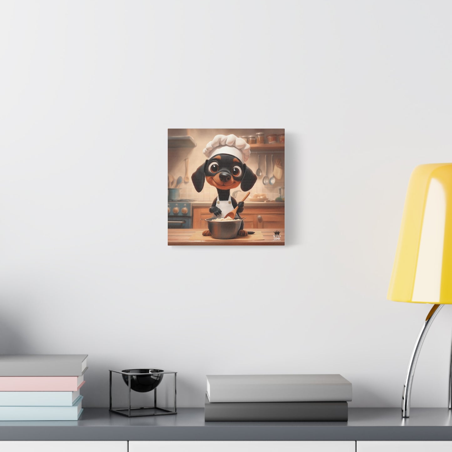 Doberman Puppy Chef Canvas Art