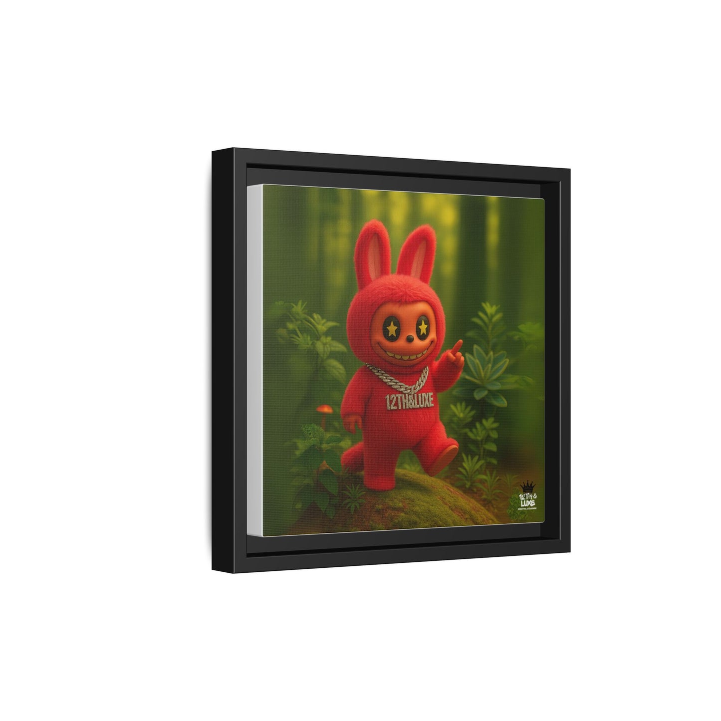 Plush Monster Red - Canvas Art