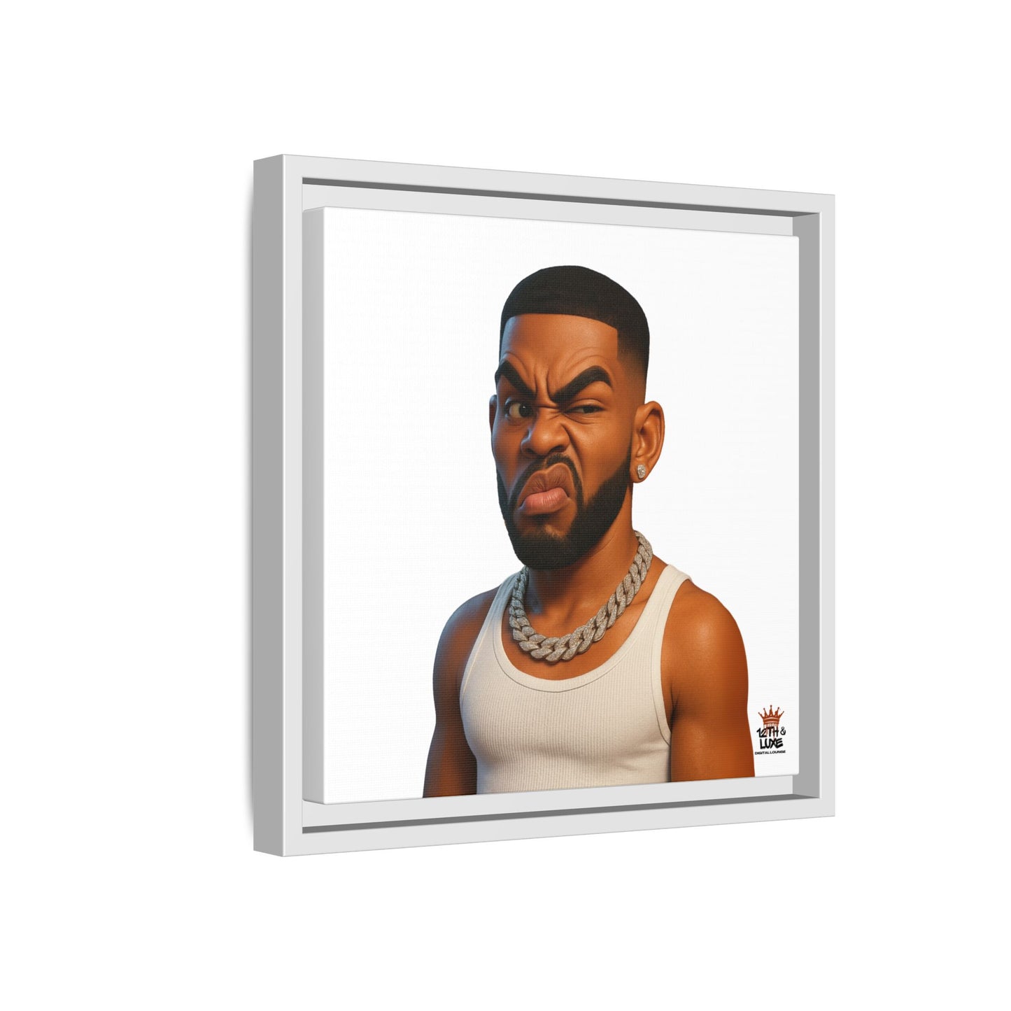 Man Funky Face - Canvas Art