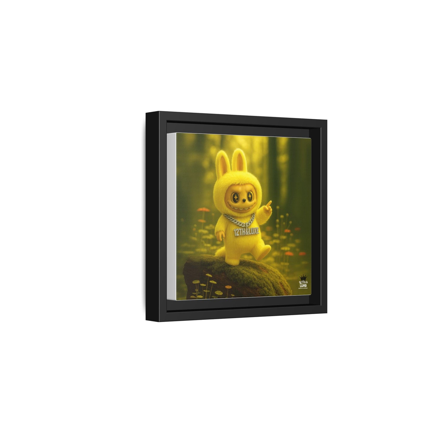 Plush Monster Yellow - Canvas Art