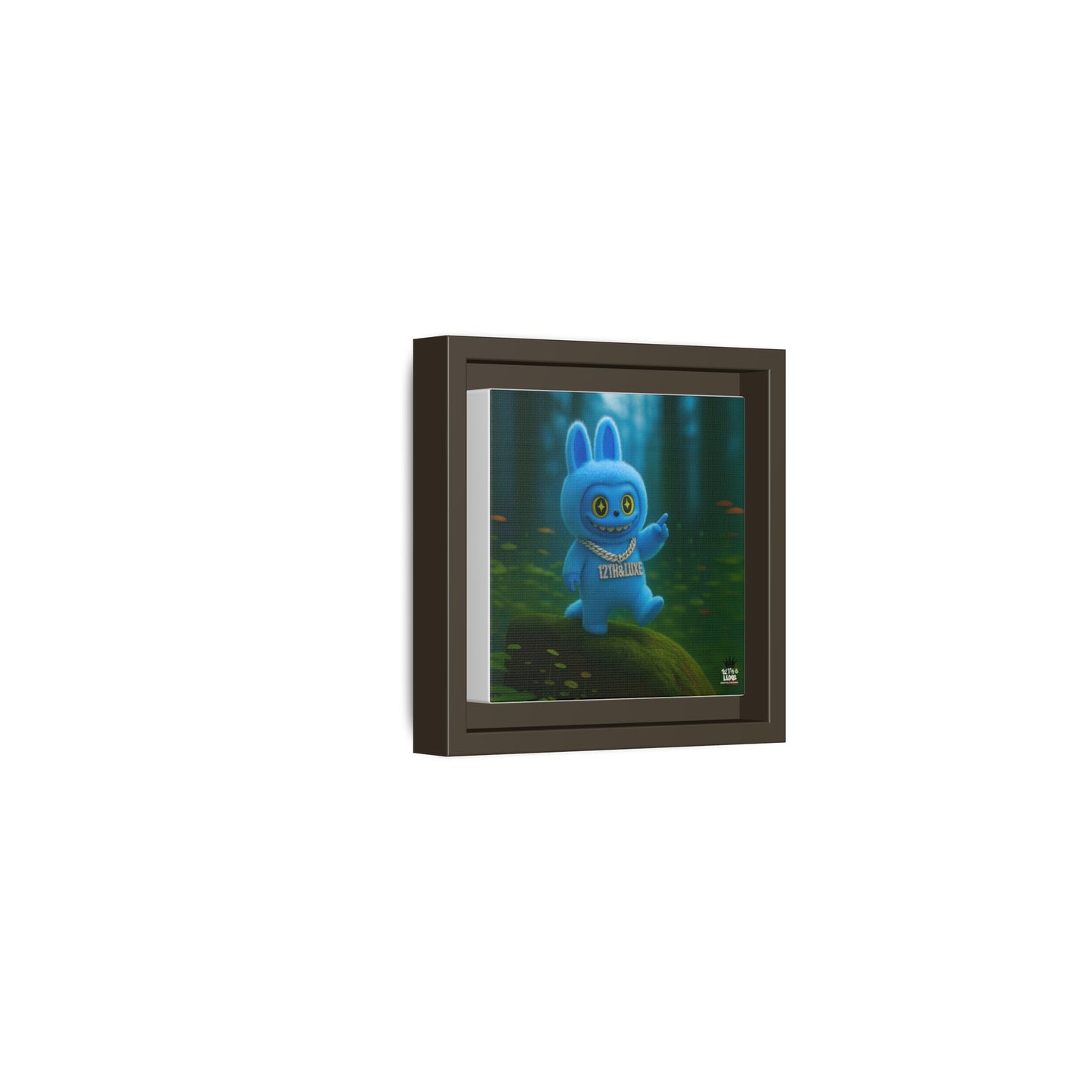 Plush Monster Blue - Canvas Art