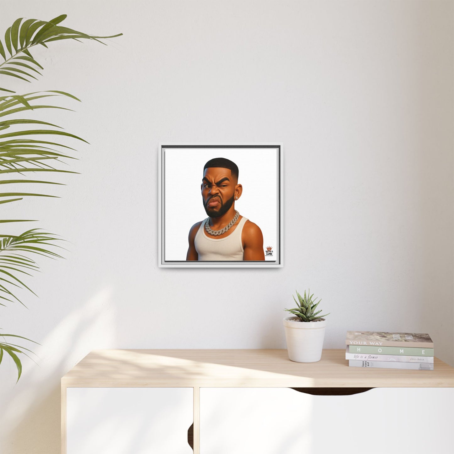 Man Funky Face - Canvas Art