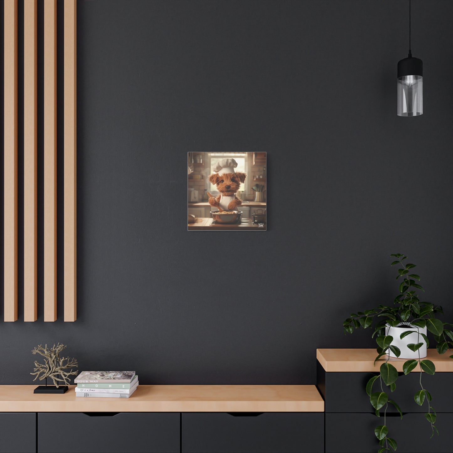 Airedale Puppy Chef Canvas Art