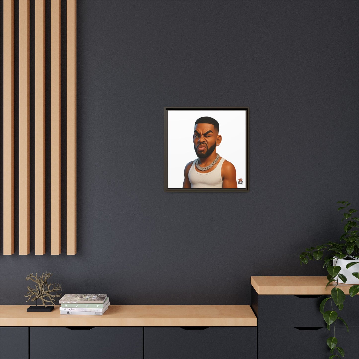 Man Funky Face - Canvas Art