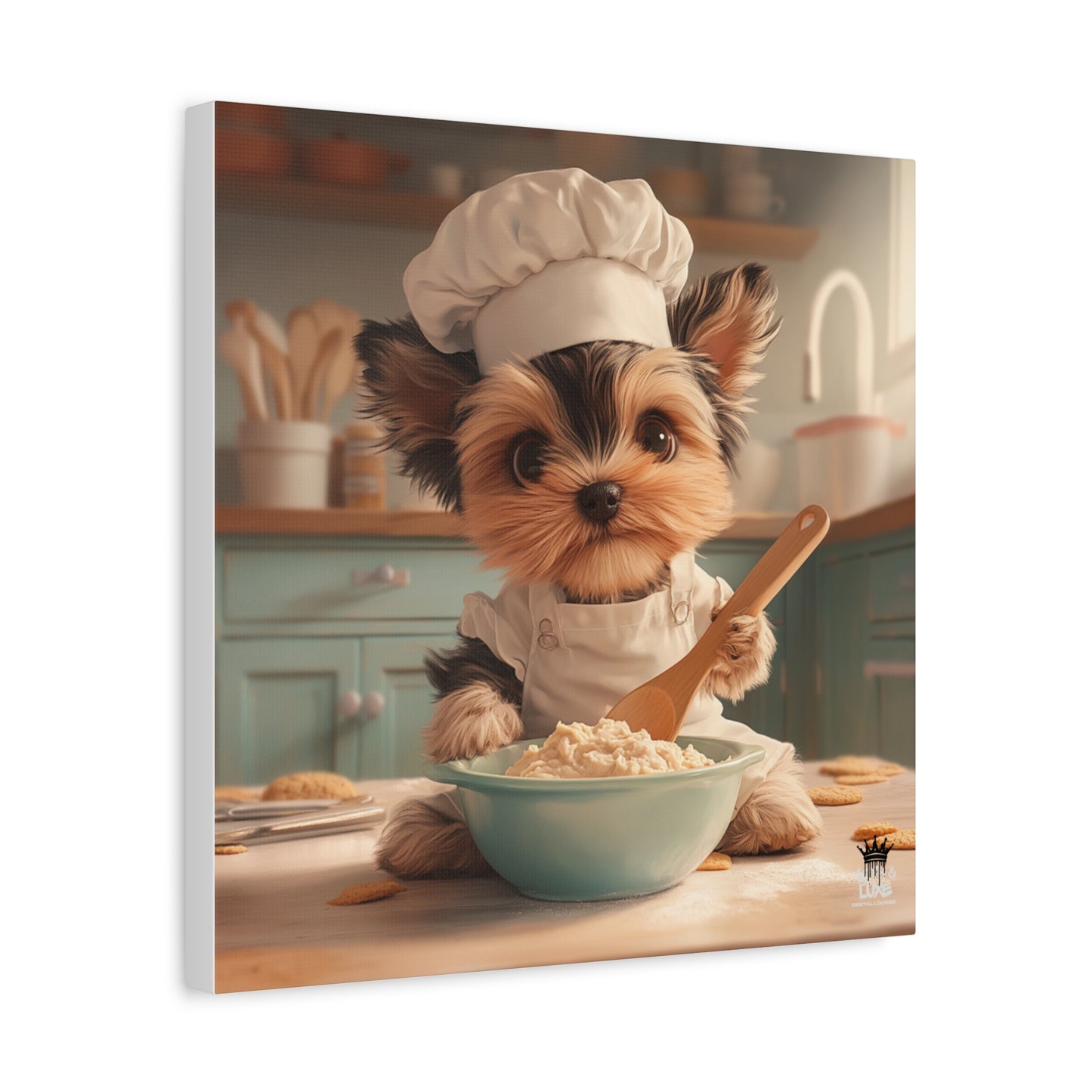 Yorkshire Puppy Chef Canvas Art