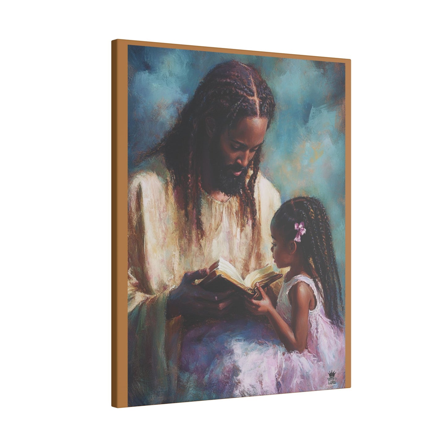 Jesus Reading, Matte Canvas, Stretched, 0.75" (Vertical)