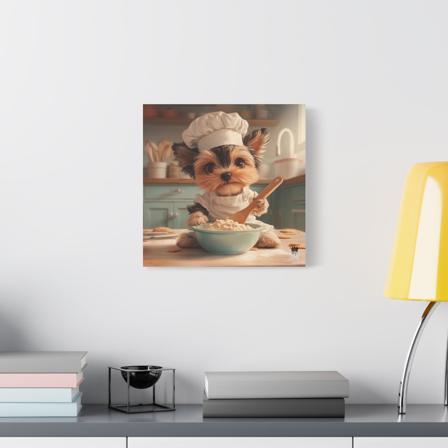 Yorkshire Puppy Chef Canvas Art