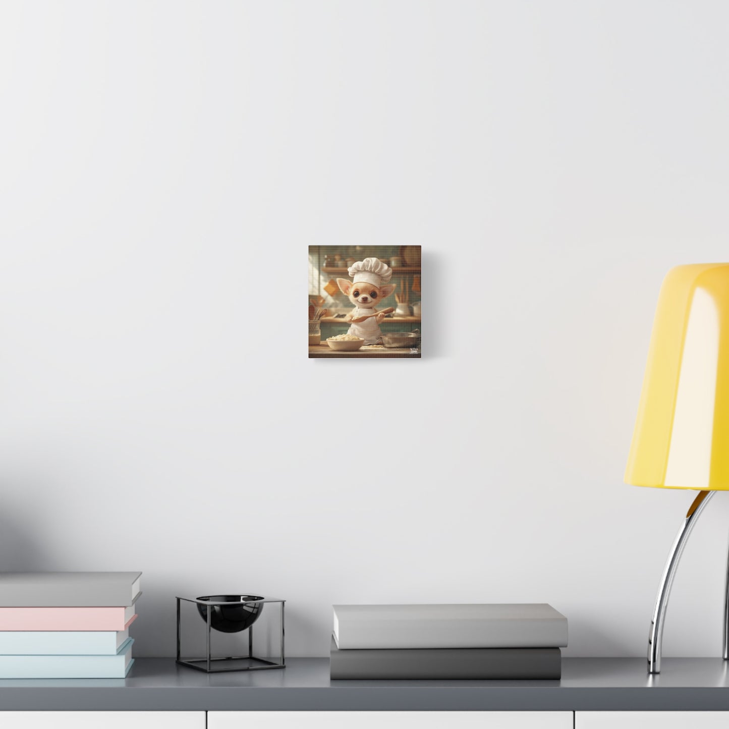 Chihuahua Puppy Chef Canvas Art