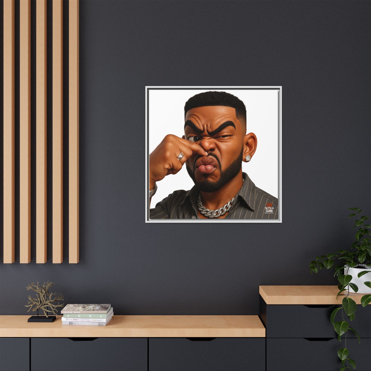 Man Funky Face 2 - Canvas Art