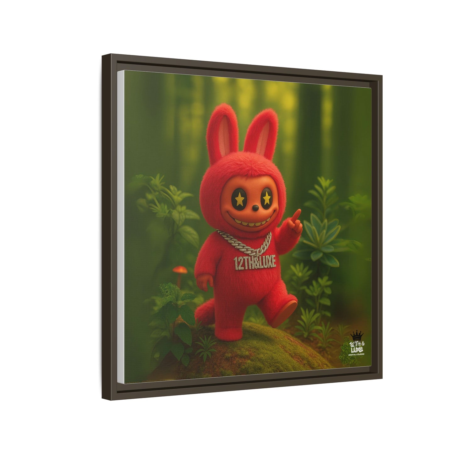 Plush Monster Red - Canvas Art