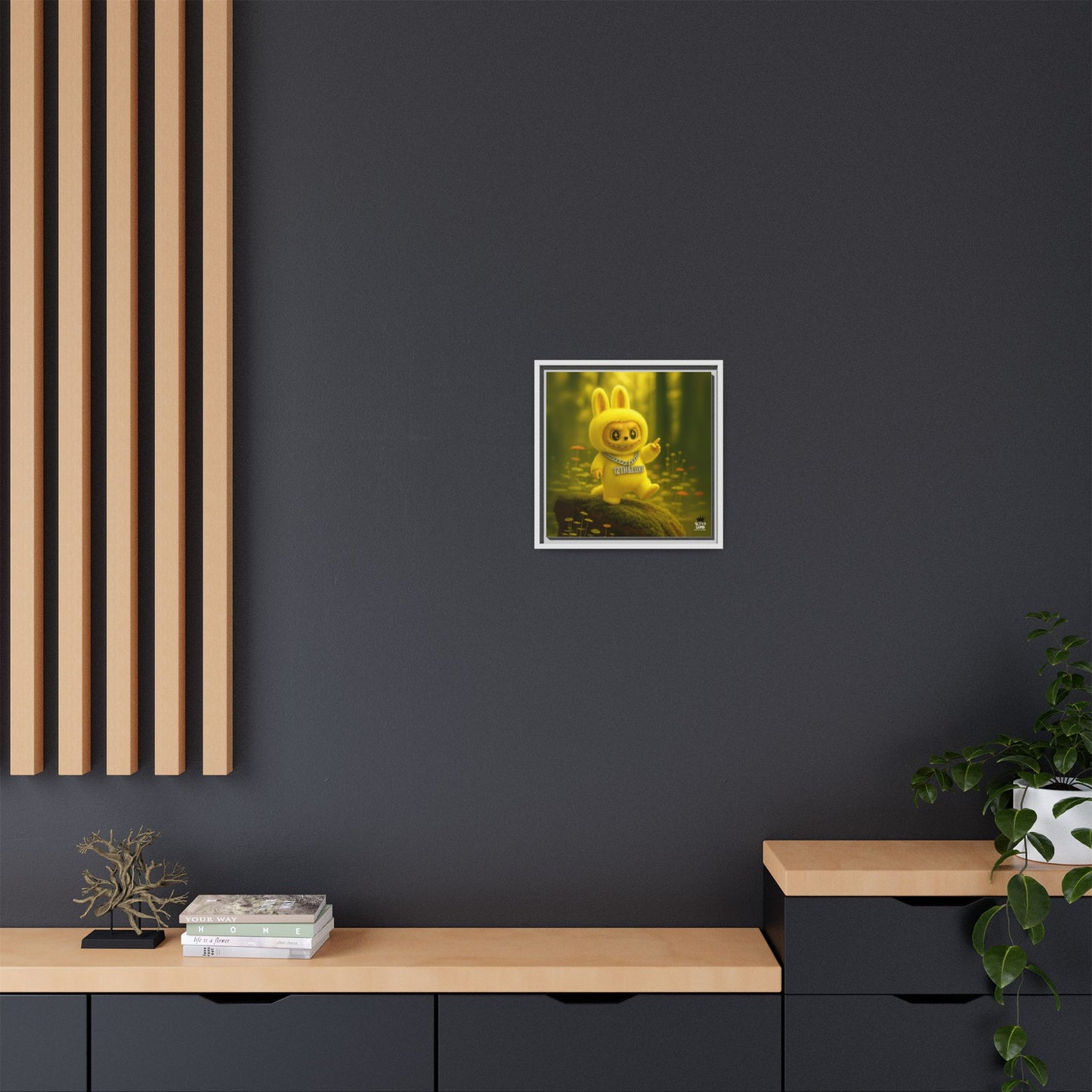 Plush Monster Yellow - Canvas Art