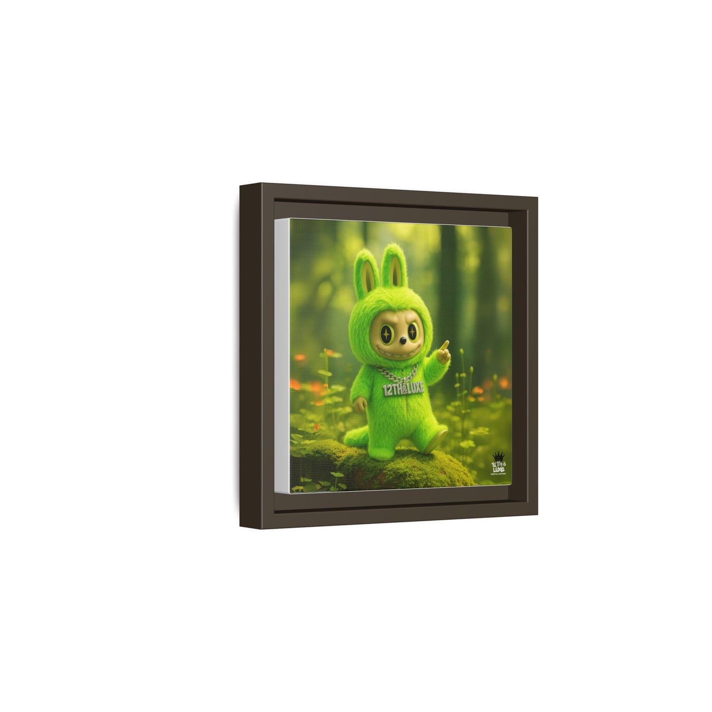 Plush Monster Green - Canvas Art