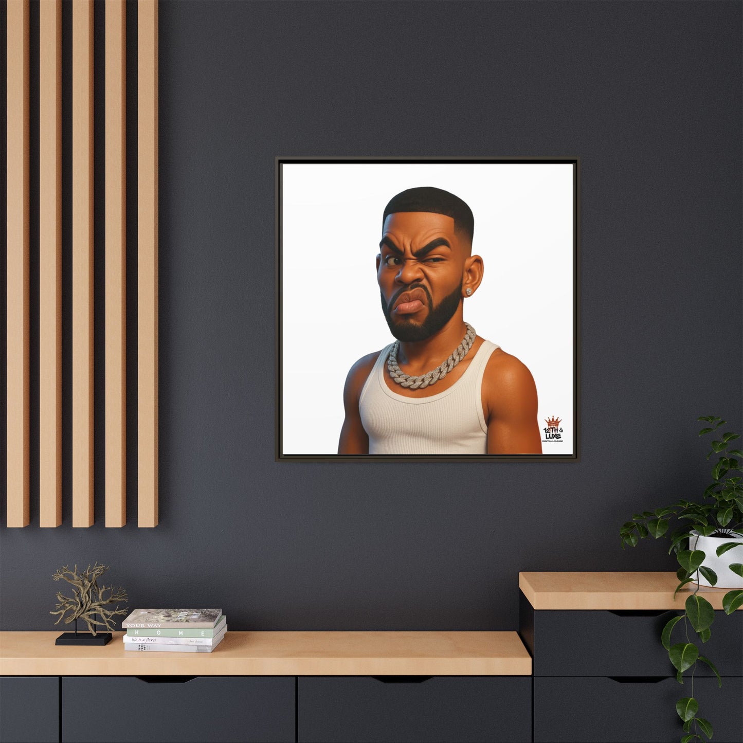 Man Funky Face - Canvas Art