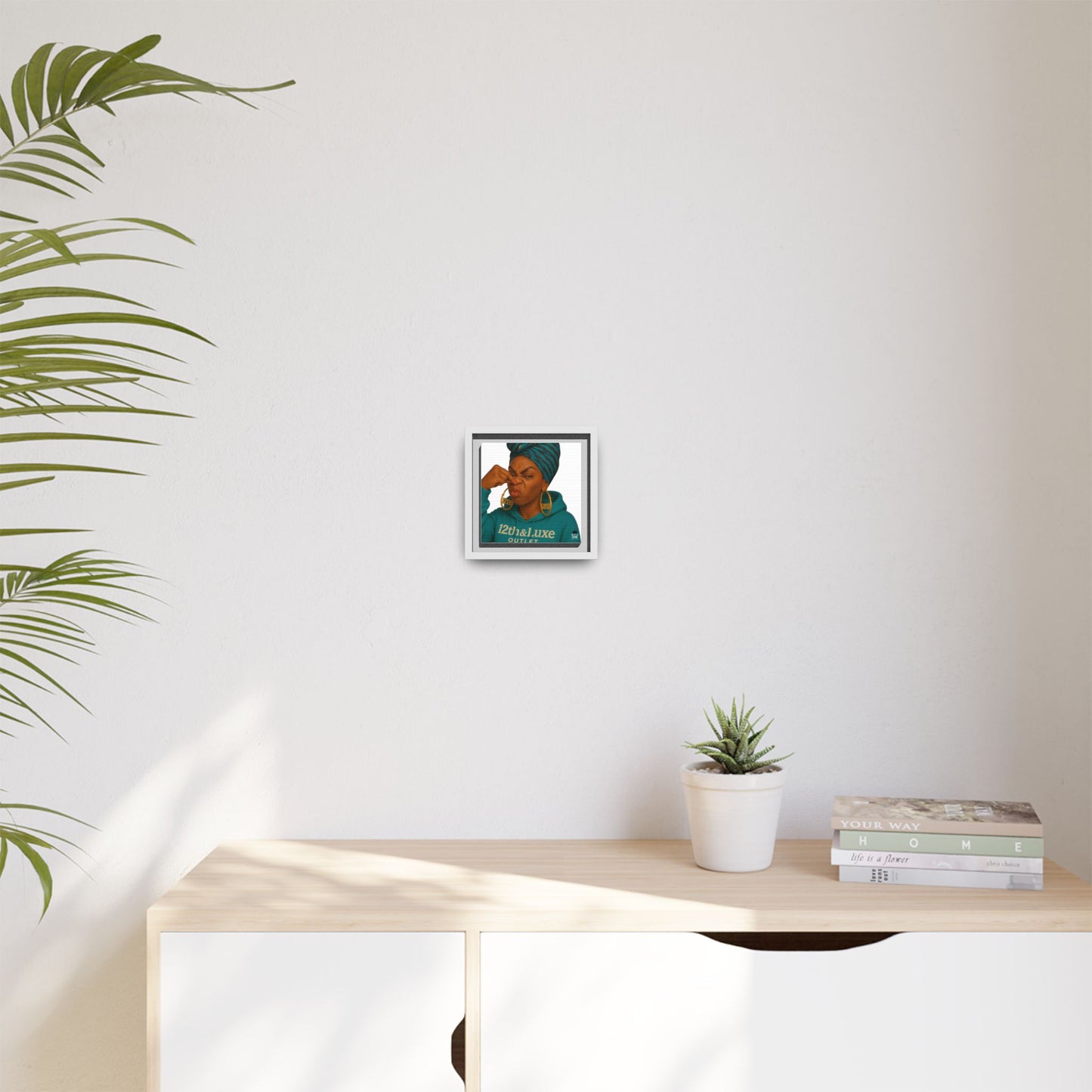 Funky Face Blue- Canvas Art