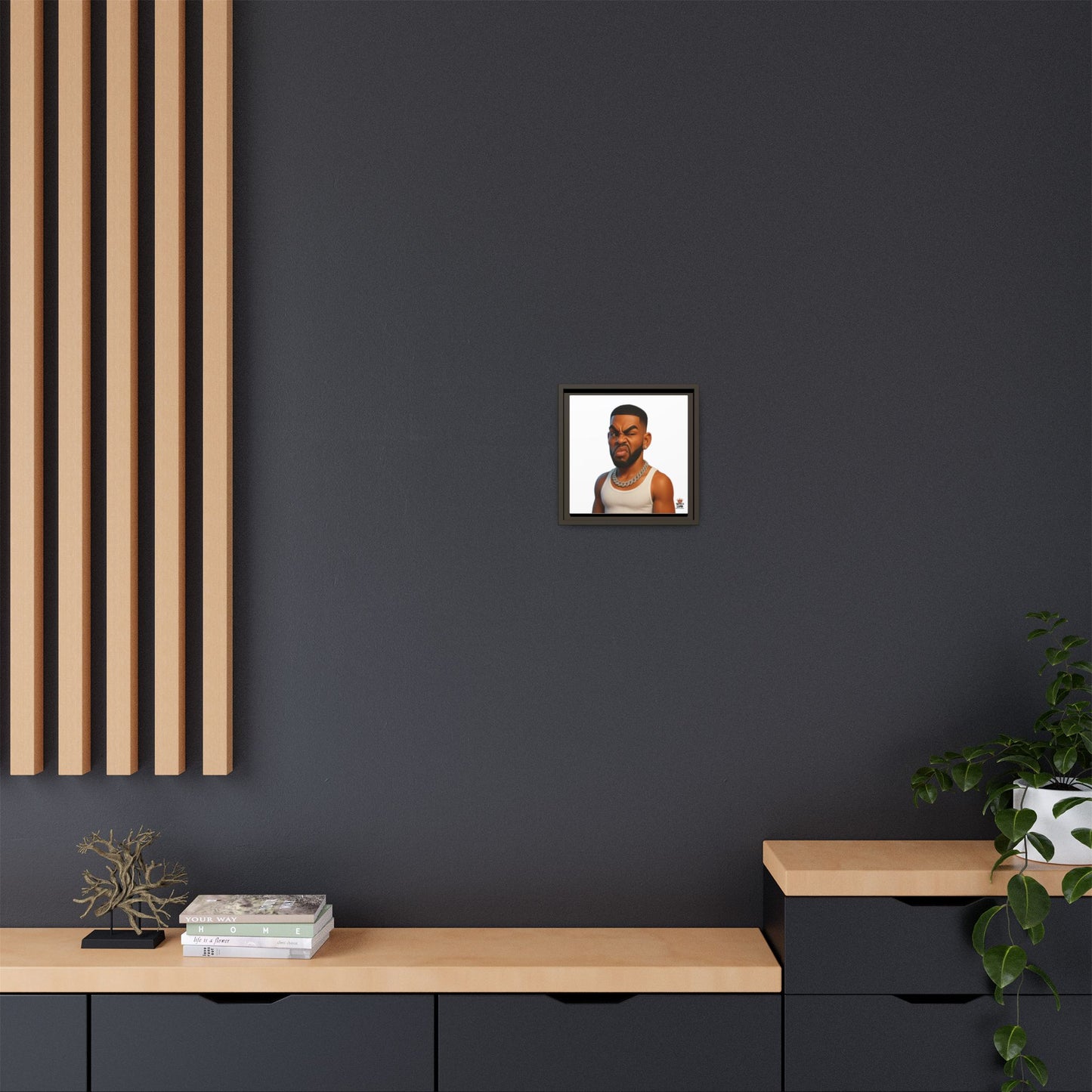Man Funky Face - Canvas Art