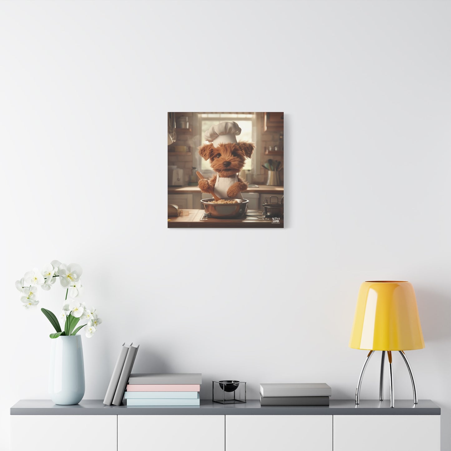 Airedale Puppy Chef Canvas Art