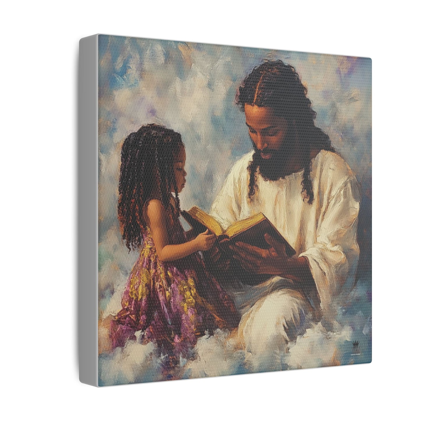 Jesus Reading, Matte Canvas, Stretched, 0.75"