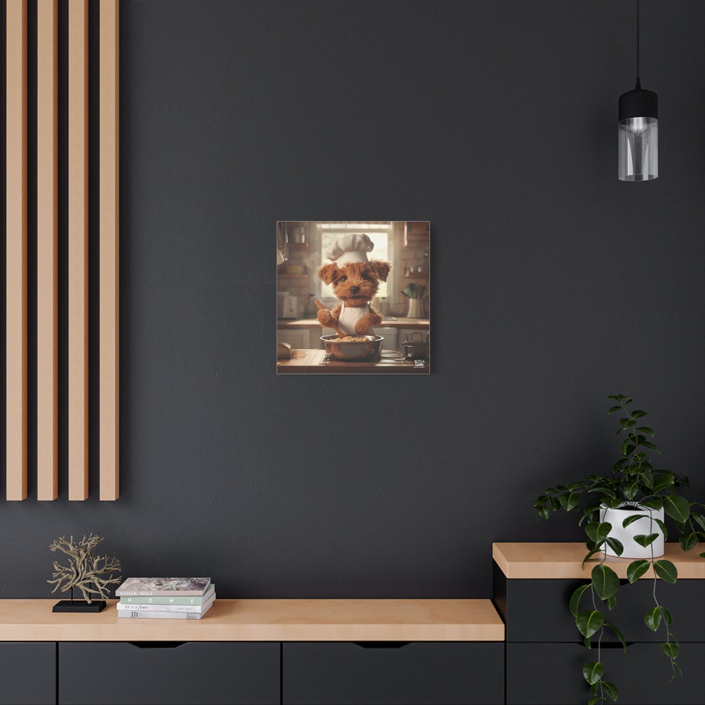 Airedale Puppy Chef Canvas Art