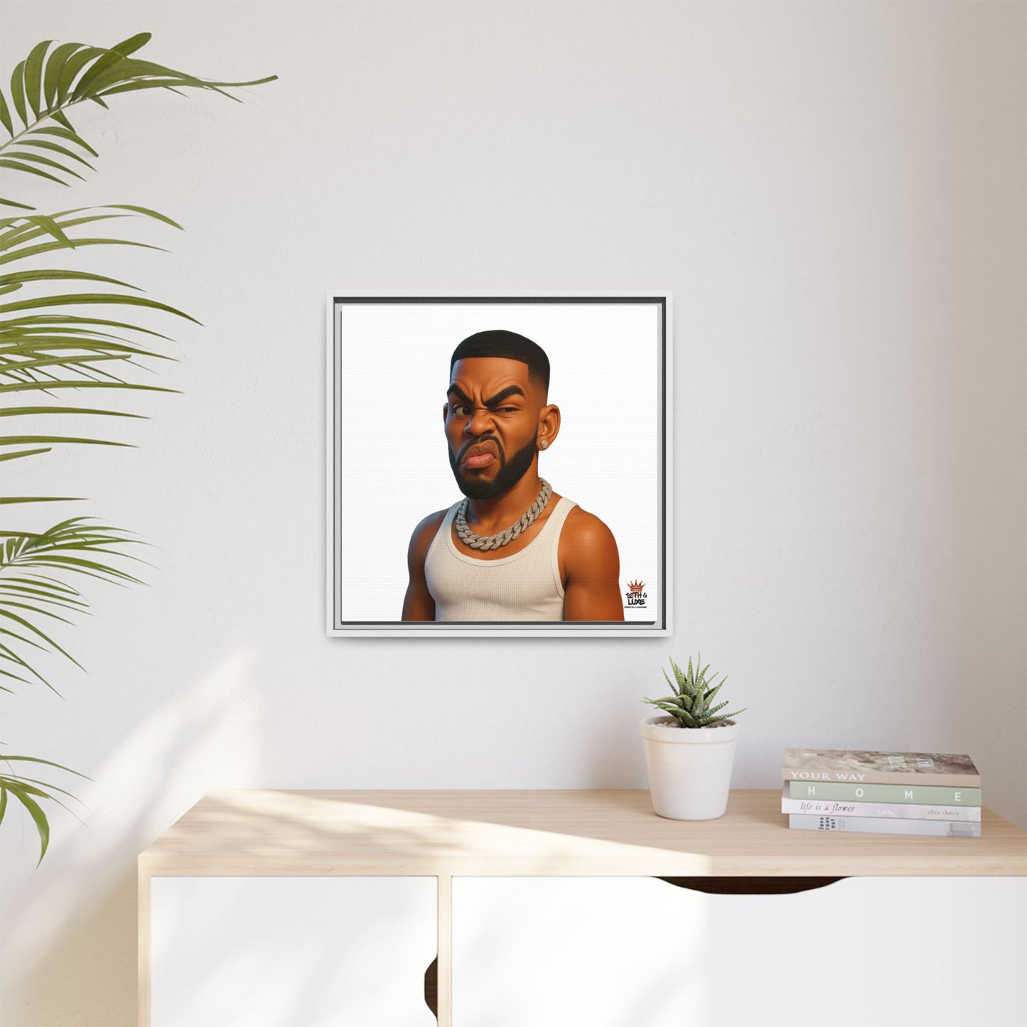 Man Funky Face - Canvas Art