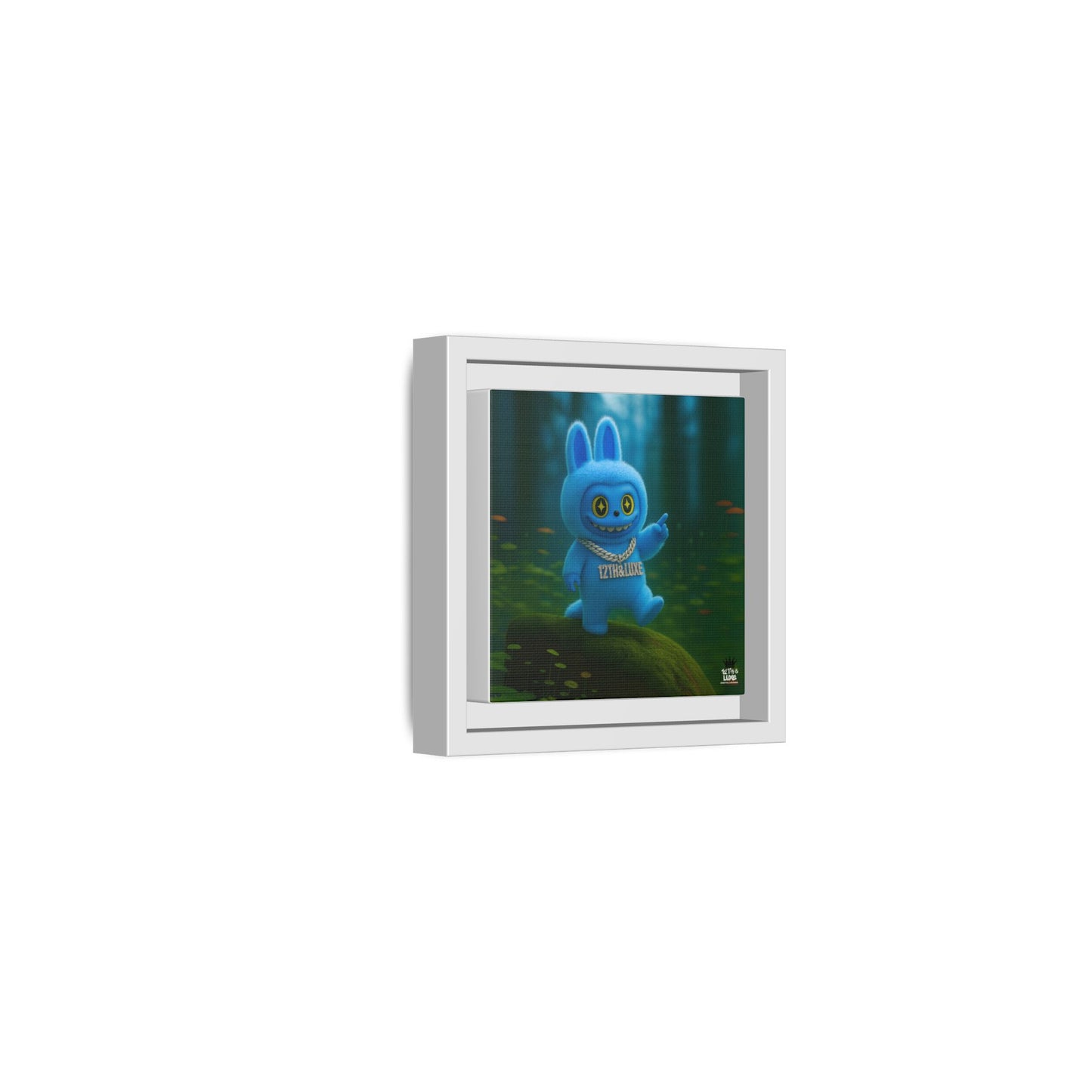Plush Monster Blue - Canvas Art