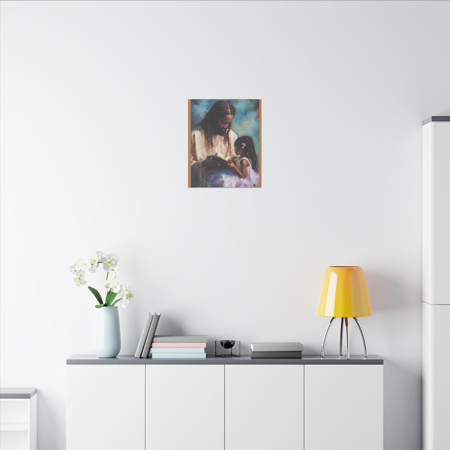 Jesus Reading, Matte Canvas, Stretched, 0.75" (Vertical)