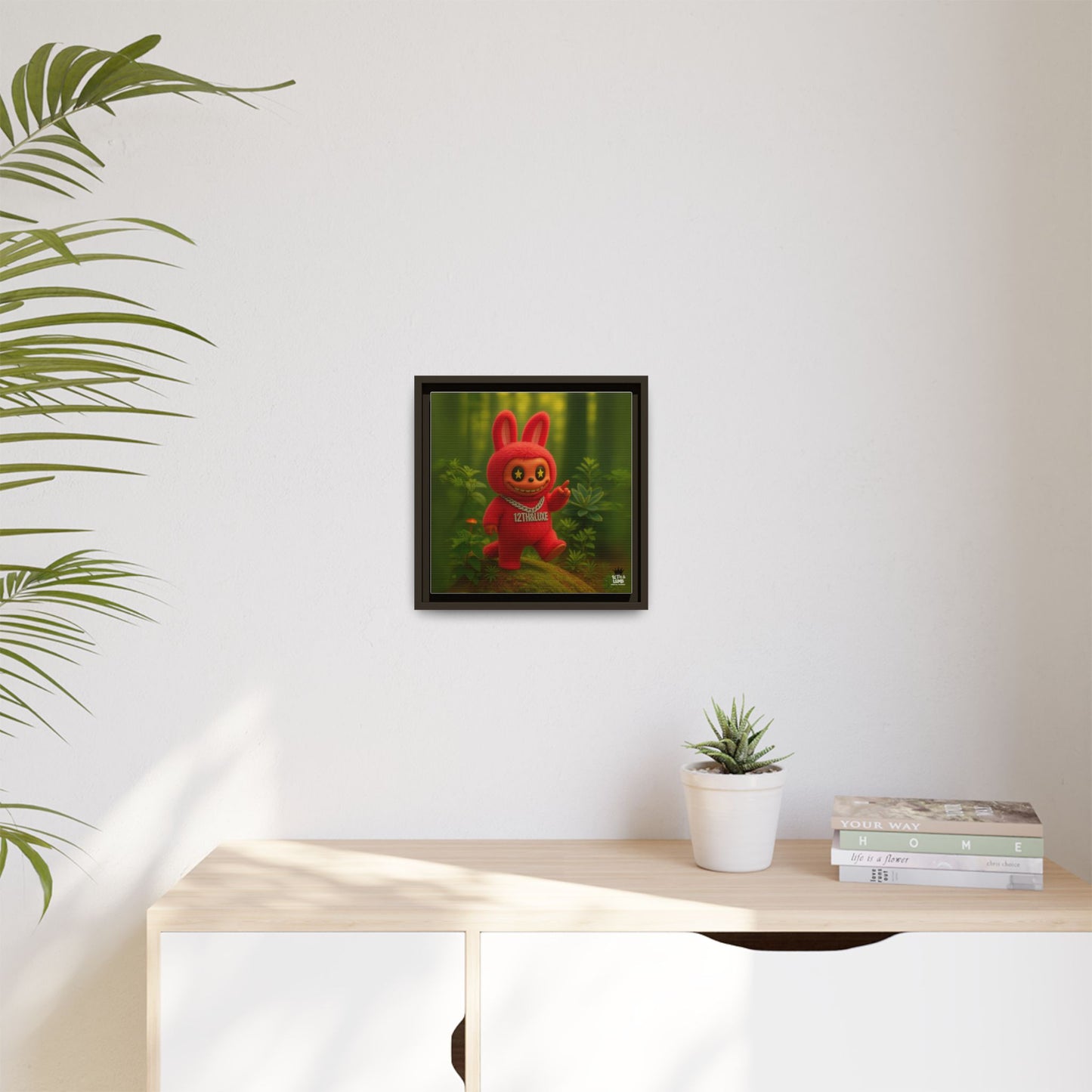 Plush Monster Red - Canvas Art