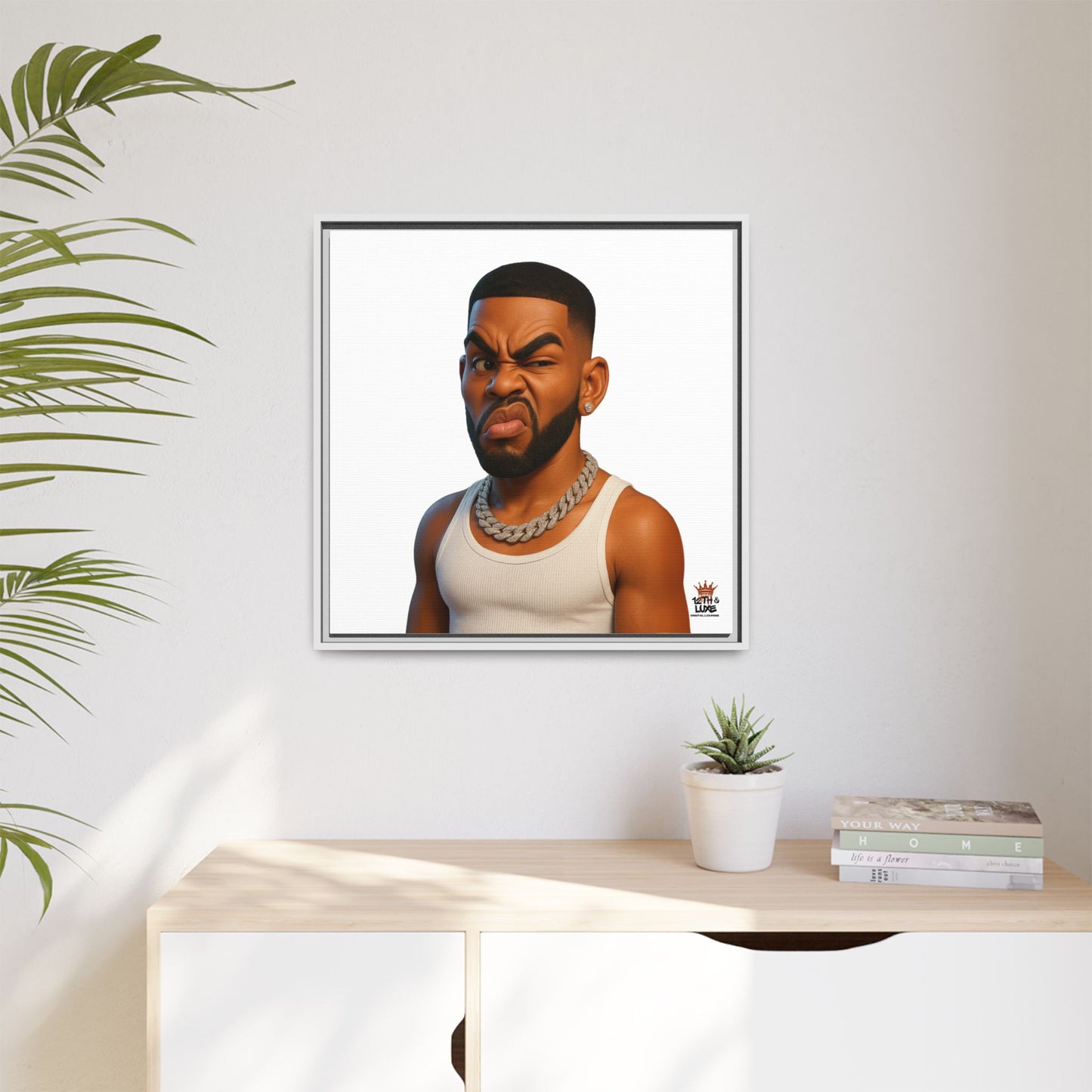 Man Funky Face - Canvas Art