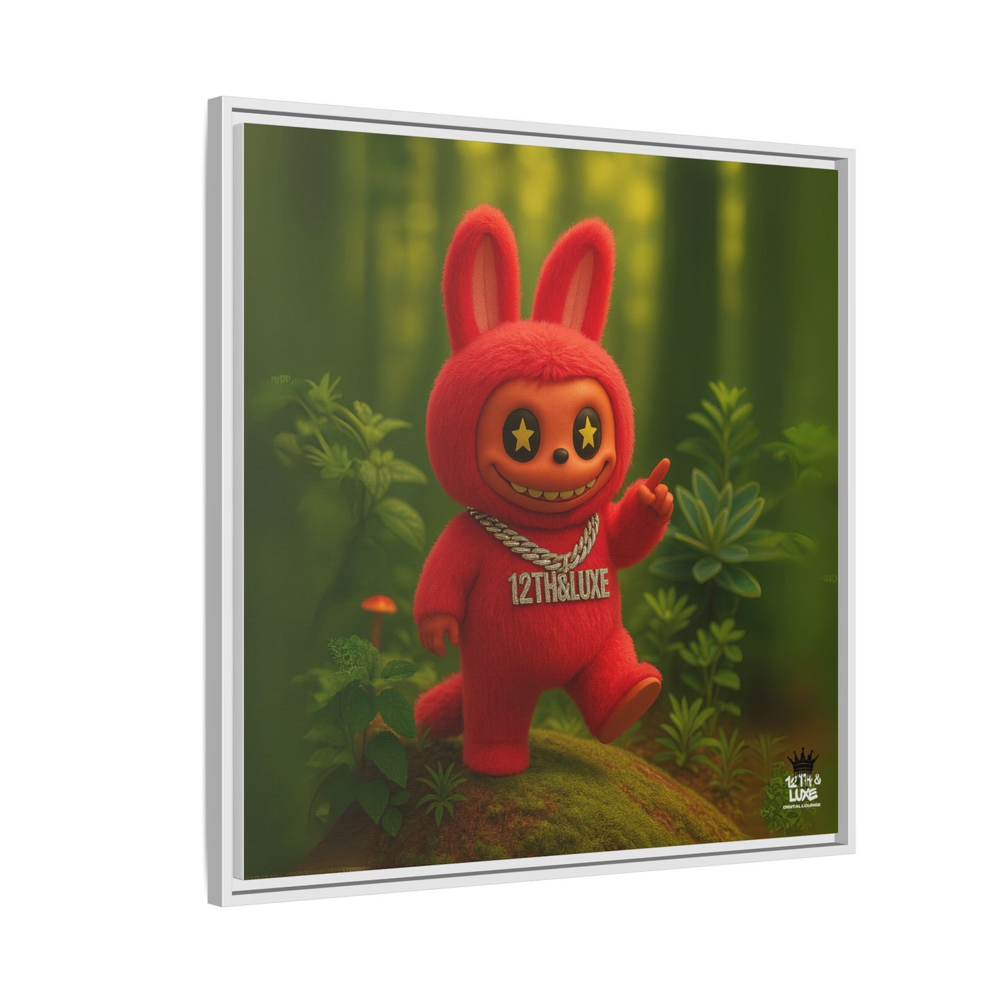 Plush Monster Red - Canvas Art