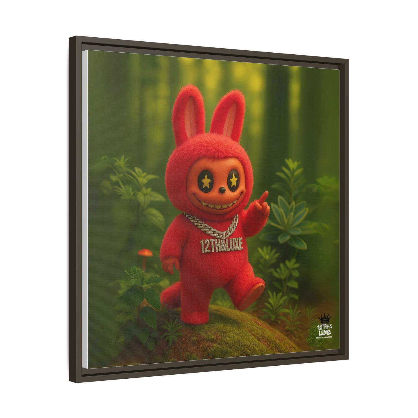 Plush Monster Red - Canvas Art