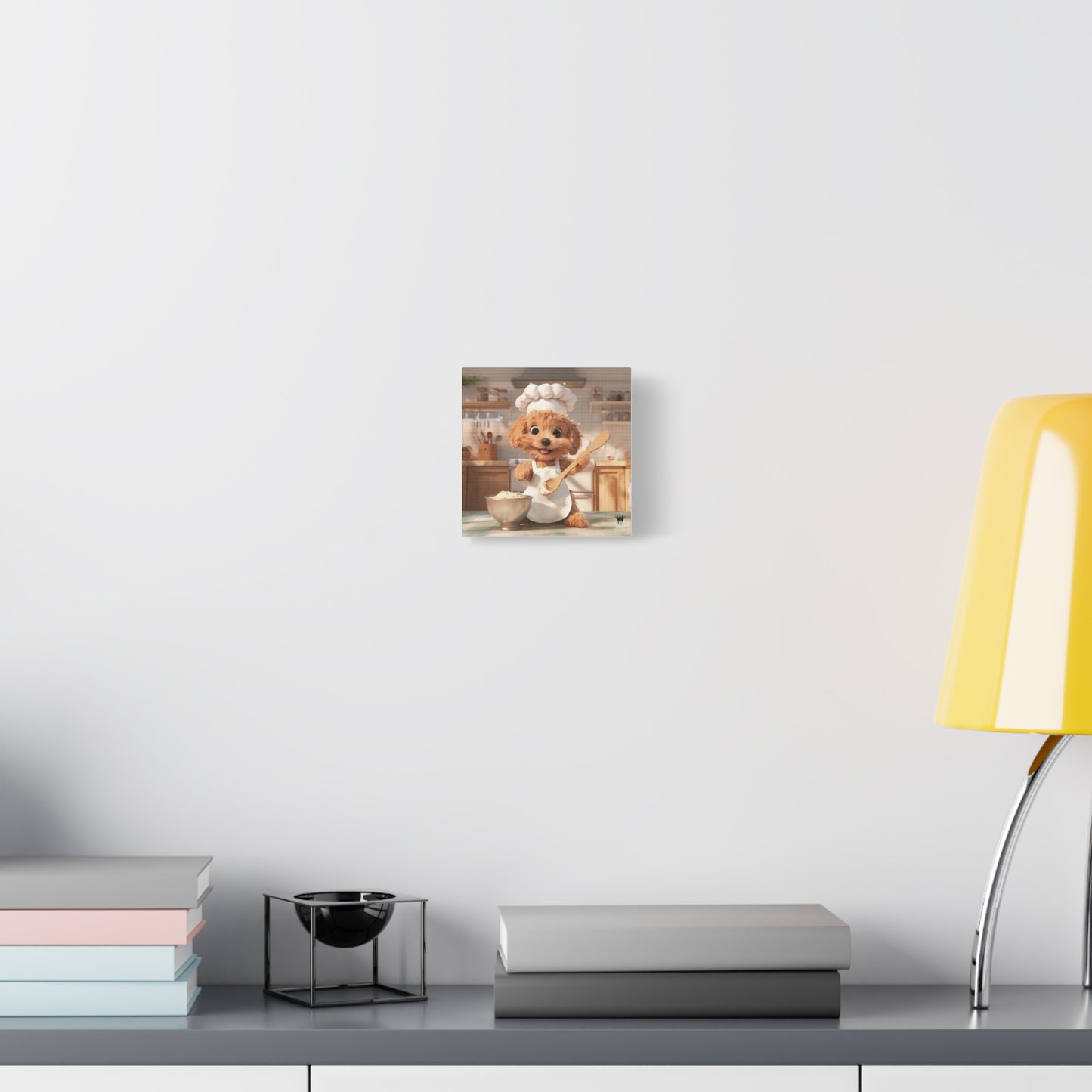 Adorable Chef Puppy Canvas Print - Cute Dog Art for Home Decor