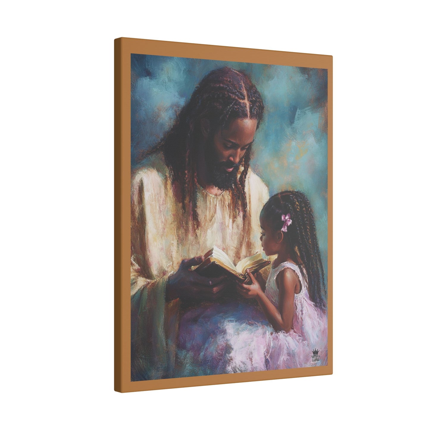 Jesus Reading, Matte Canvas, Stretched, 0.75" (Vertical)