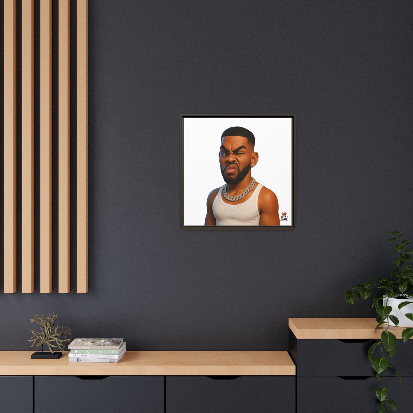 Man Funky Face - Canvas Art