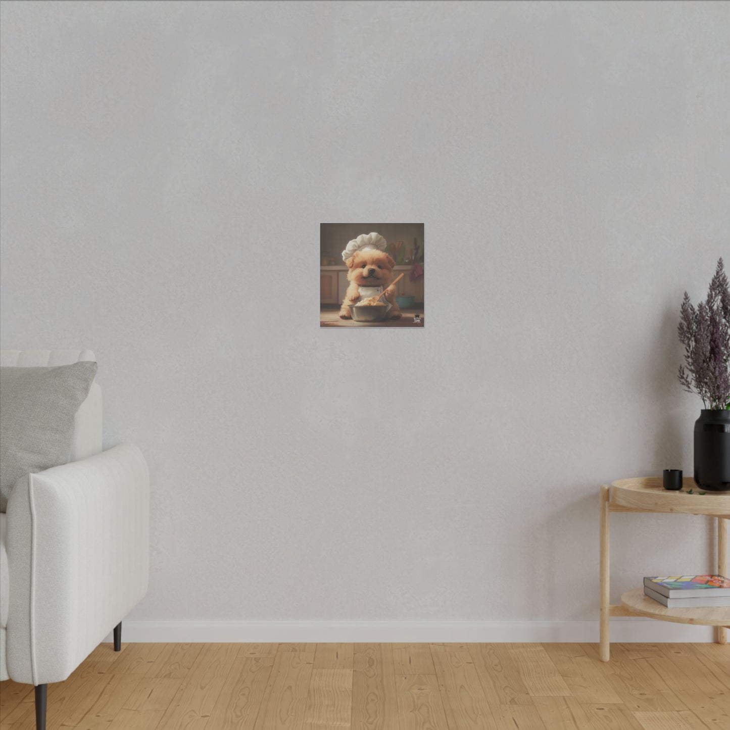Chow Puppy Chef Canvas Art