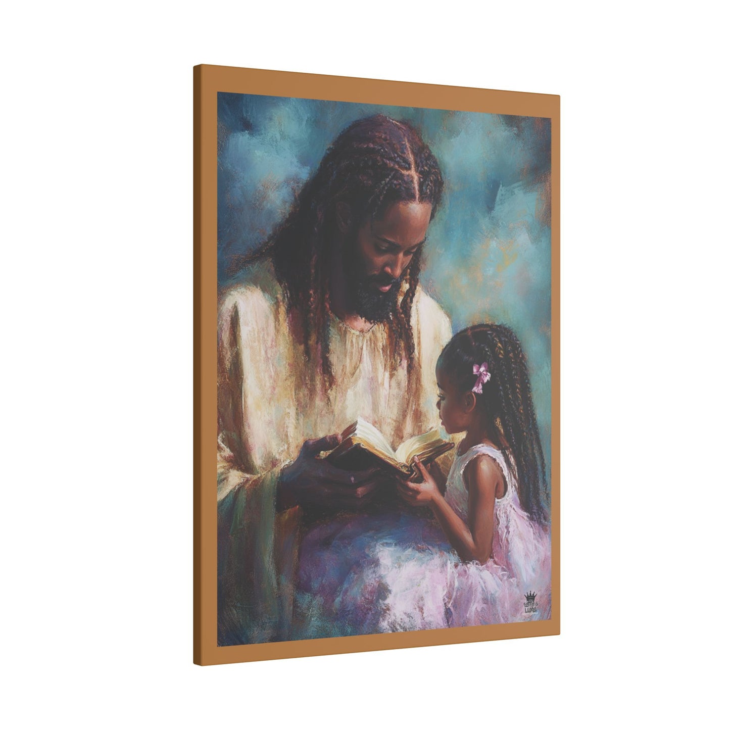 Jesus Reading, Matte Canvas, Stretched, 0.75" (Vertical)