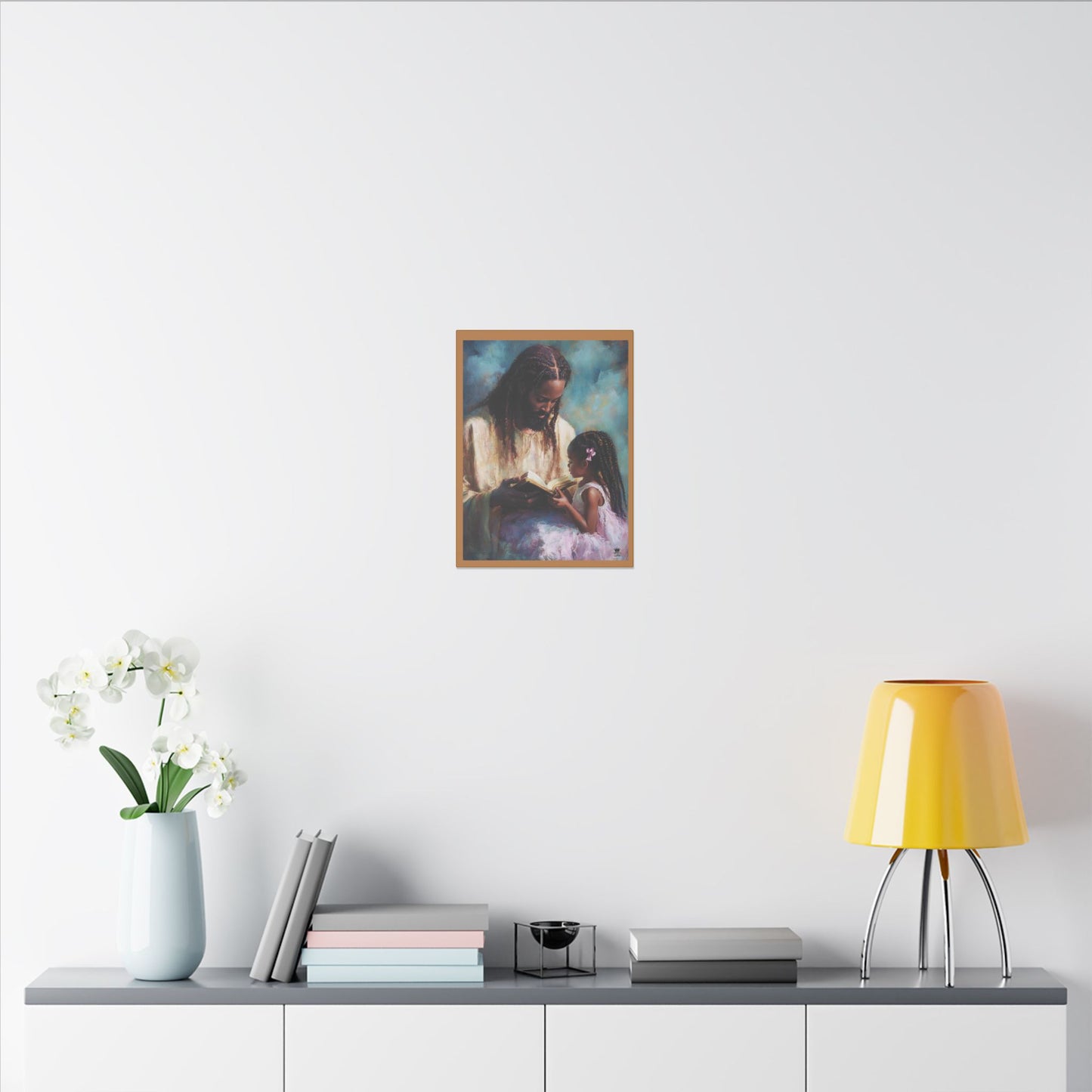 Jesus Reading, Matte Canvas, Stretched, 0.75" (Vertical)