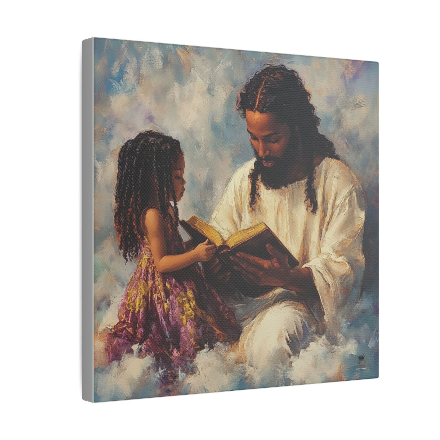 Jesus Reading, Matte Canvas, Stretched, 0.75"