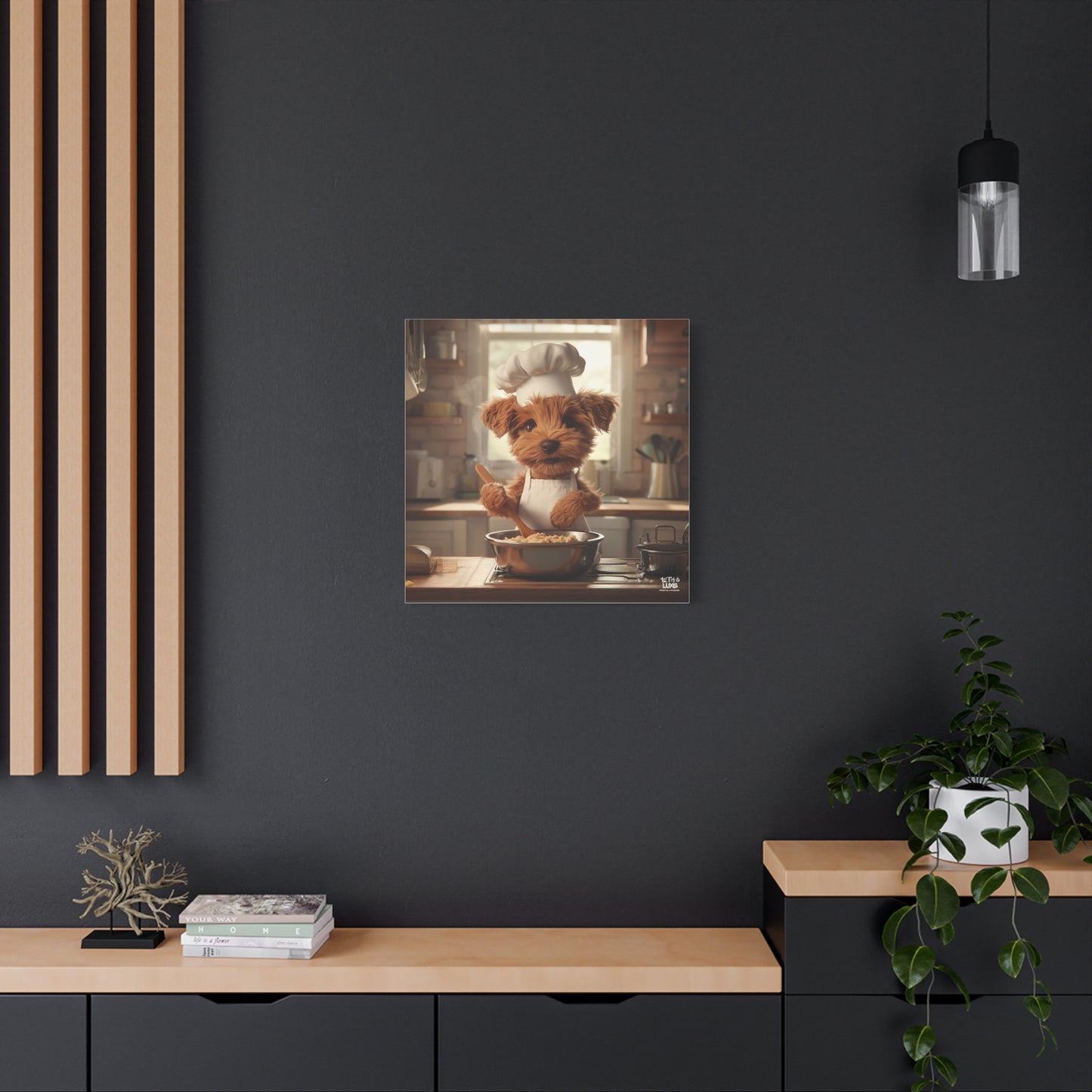Airedale Puppy Chef Canvas Art