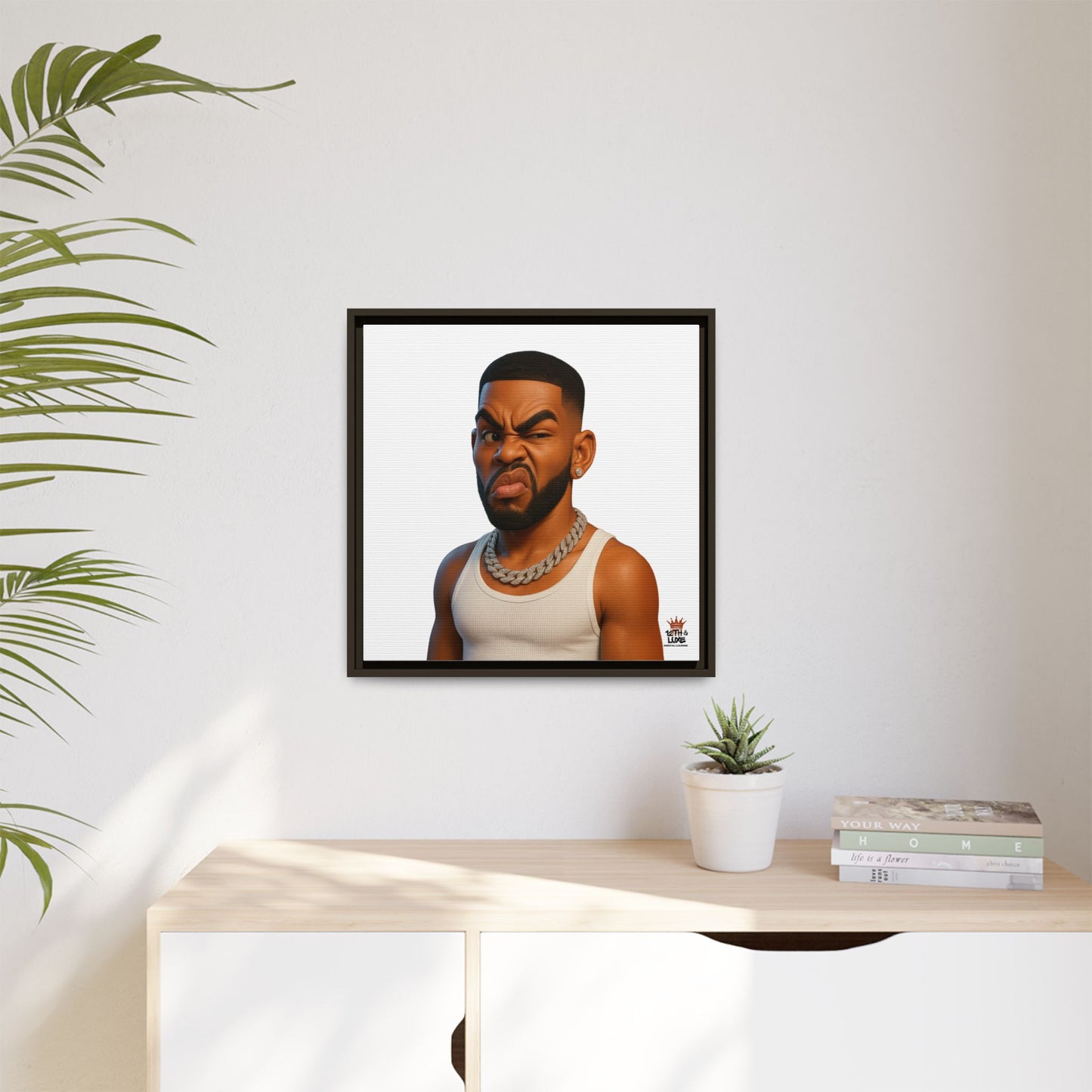 Man Funky Face - Canvas Art