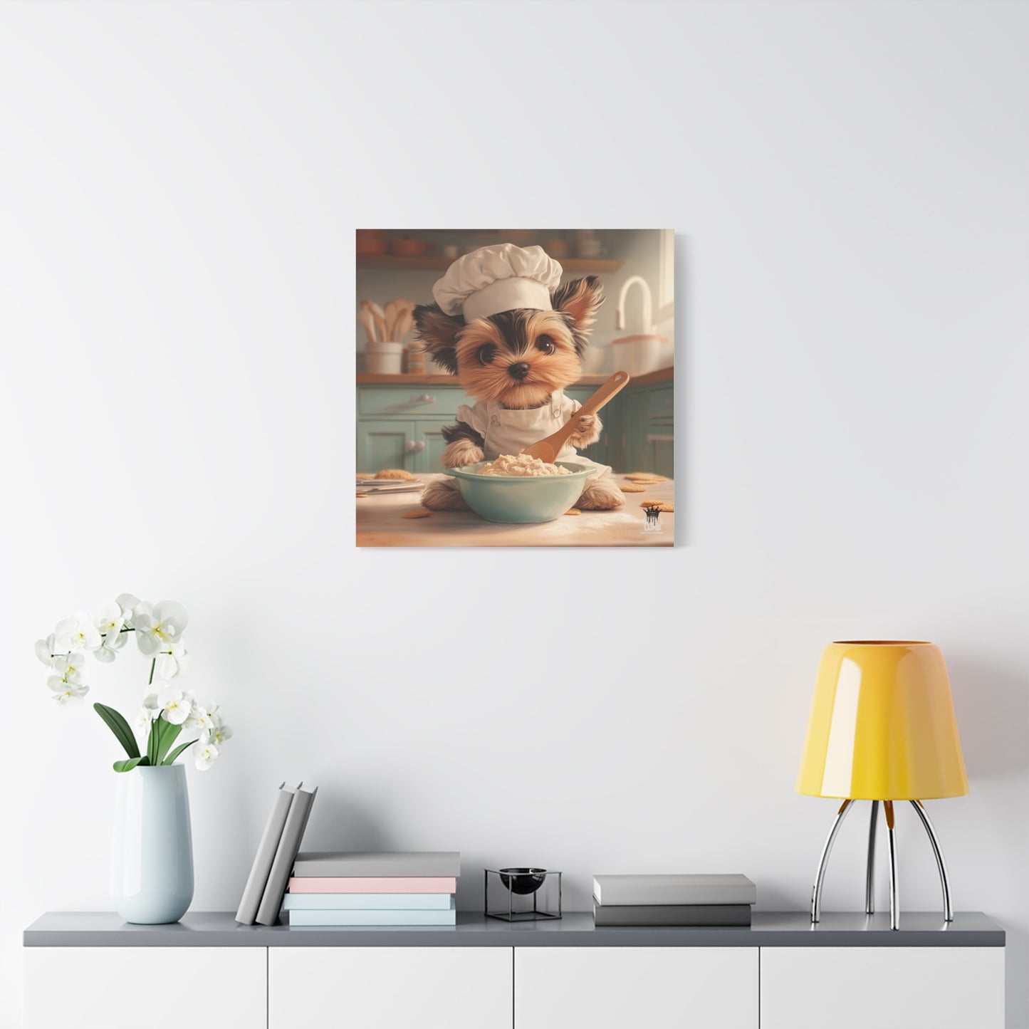 Yorkshire Puppy Chef Canvas Art