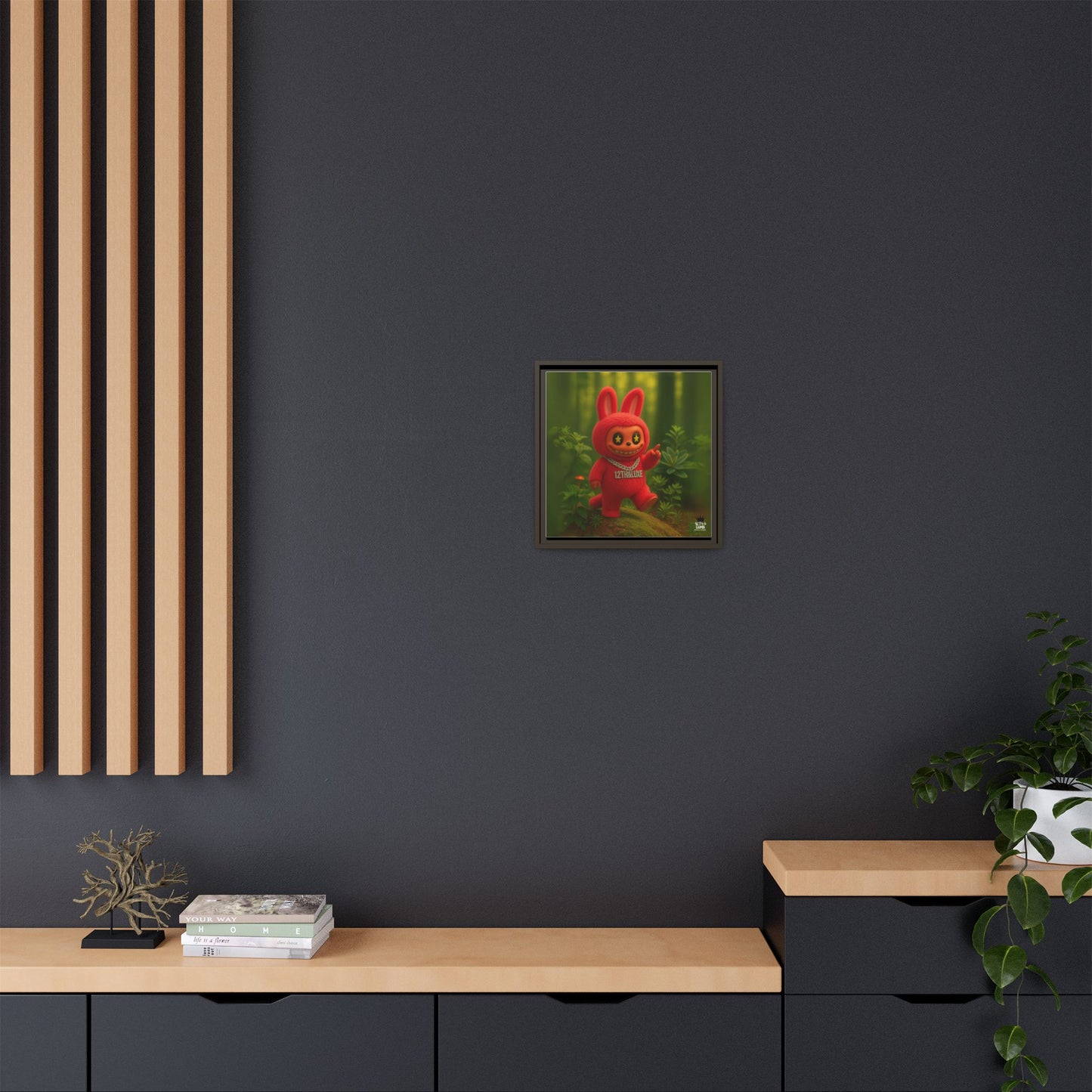Plush Monster Red - Canvas Art