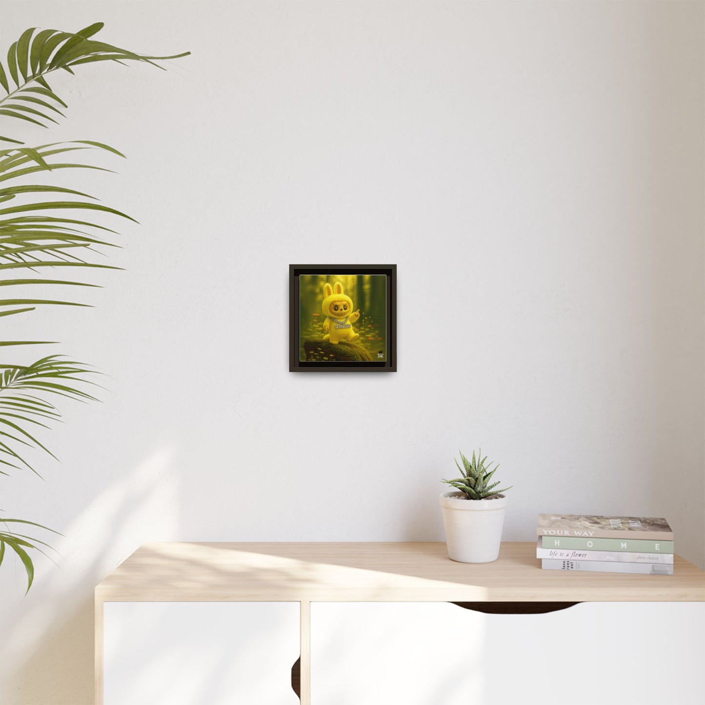 Plush Monster Yellow - Canvas Art
