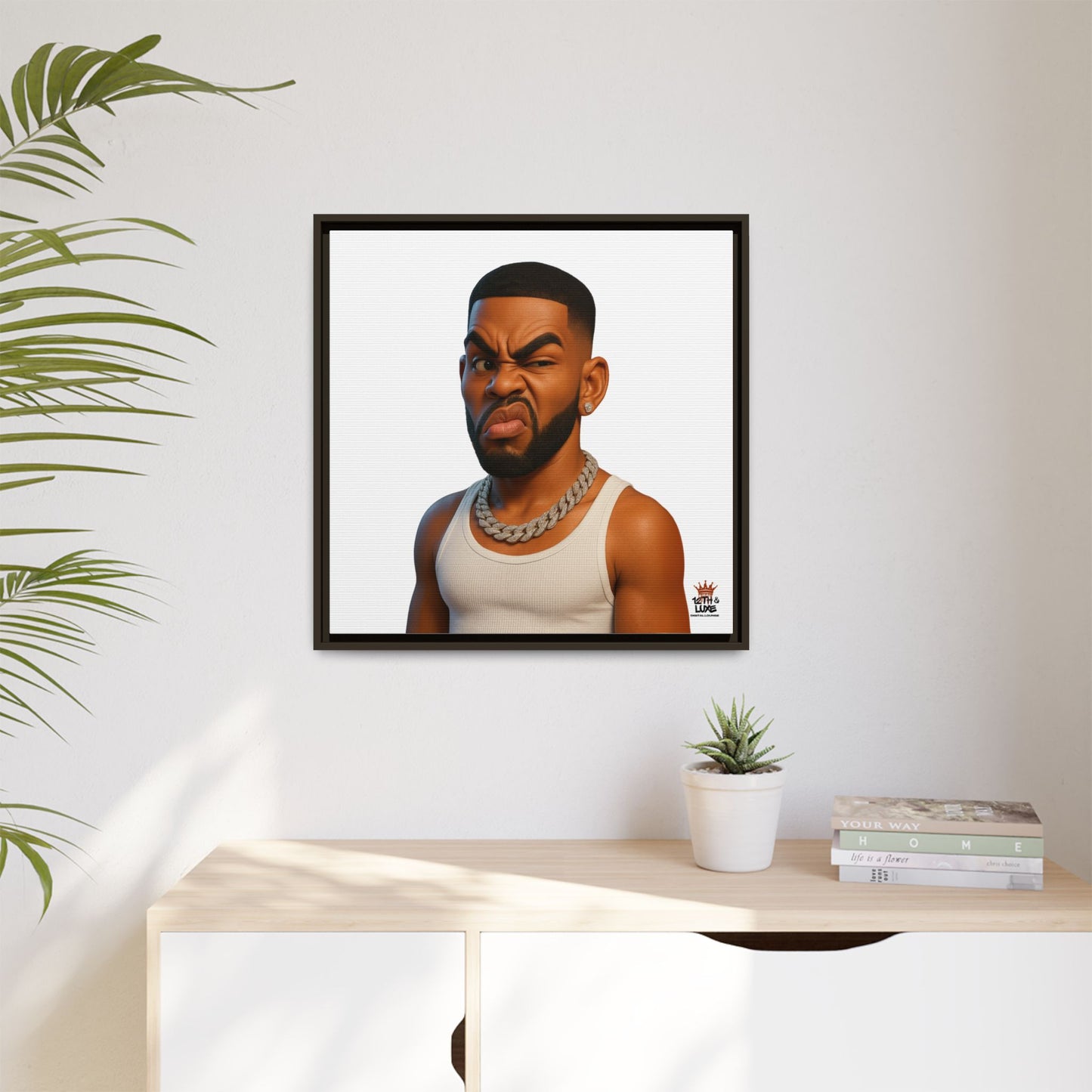Man Funky Face - Canvas Art