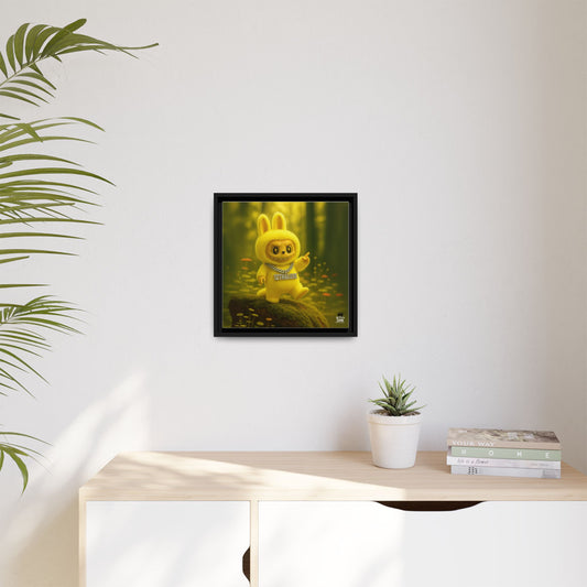 Plush Monster Yellow - Canvas Art