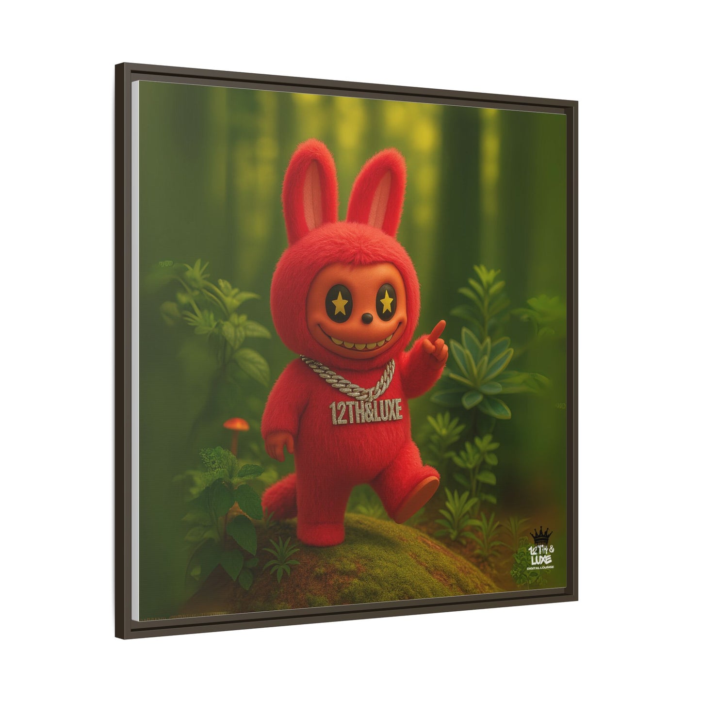Plush Monster Red - Canvas Art