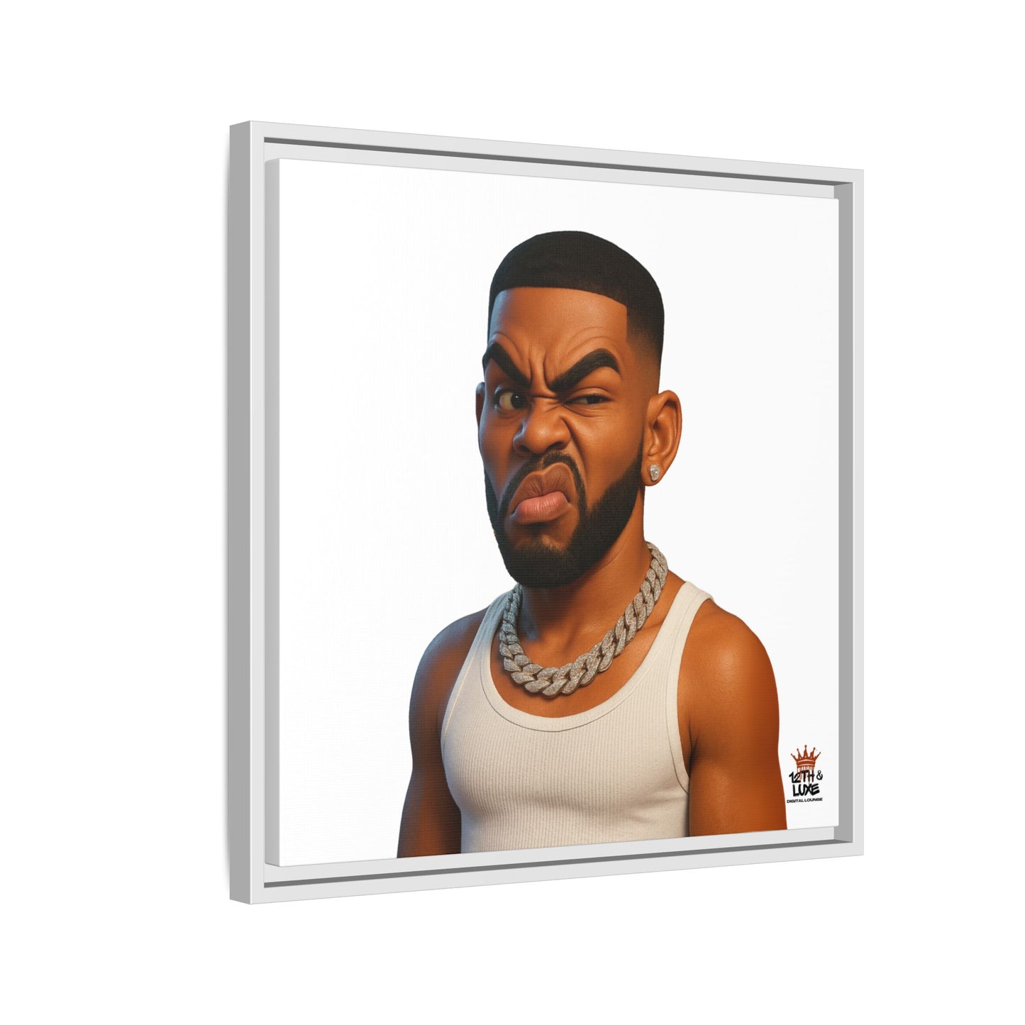 Man Funky Face - Canvas Art