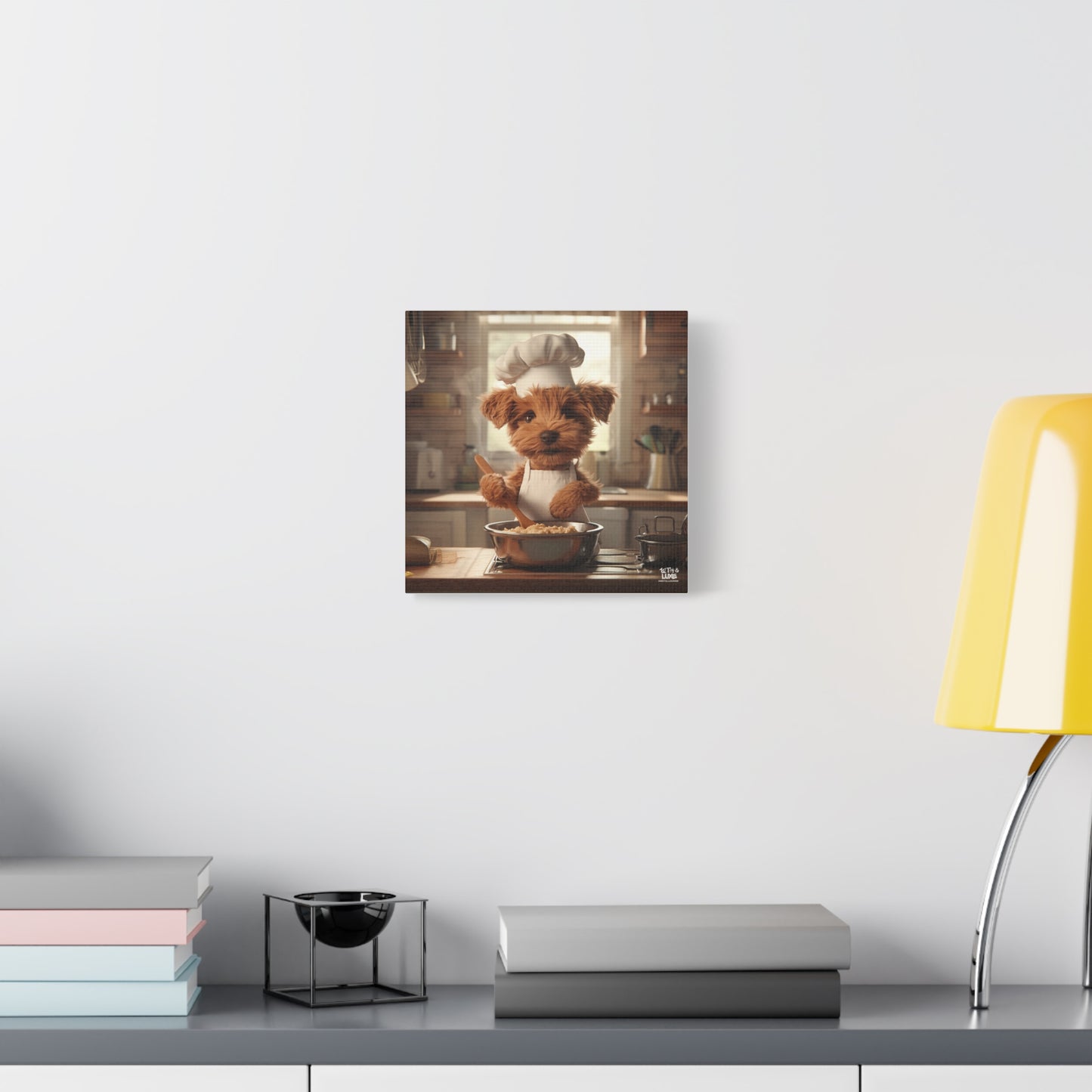 Airedale Puppy Chef Canvas Art