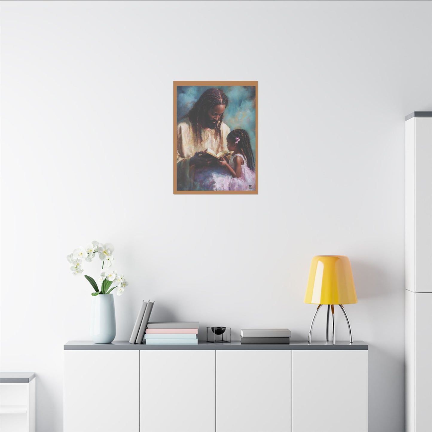 Jesus Reading, Matte Canvas, Stretched, 0.75" (Vertical)